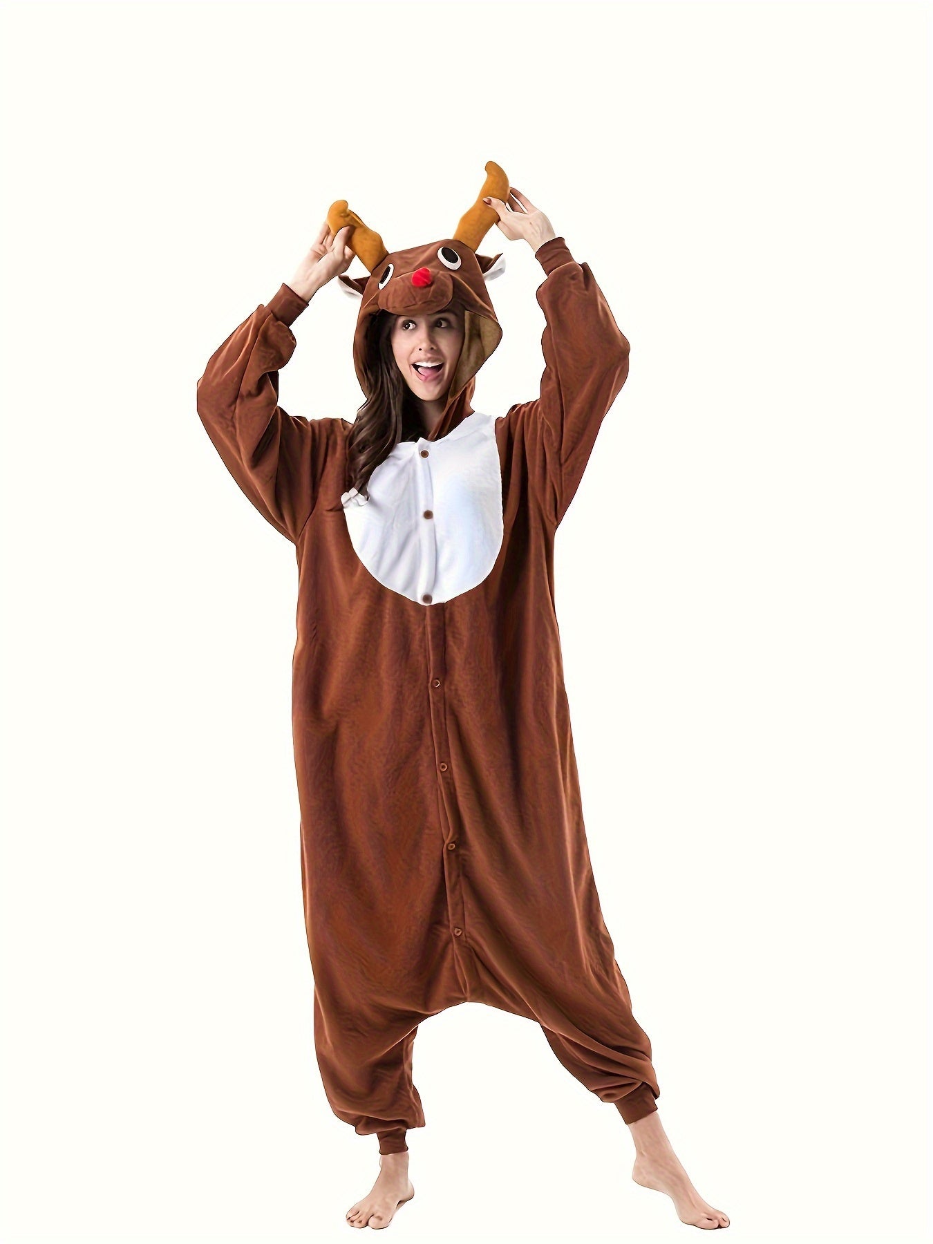 Elk Hooded Kigurumi Onesie - Image 3