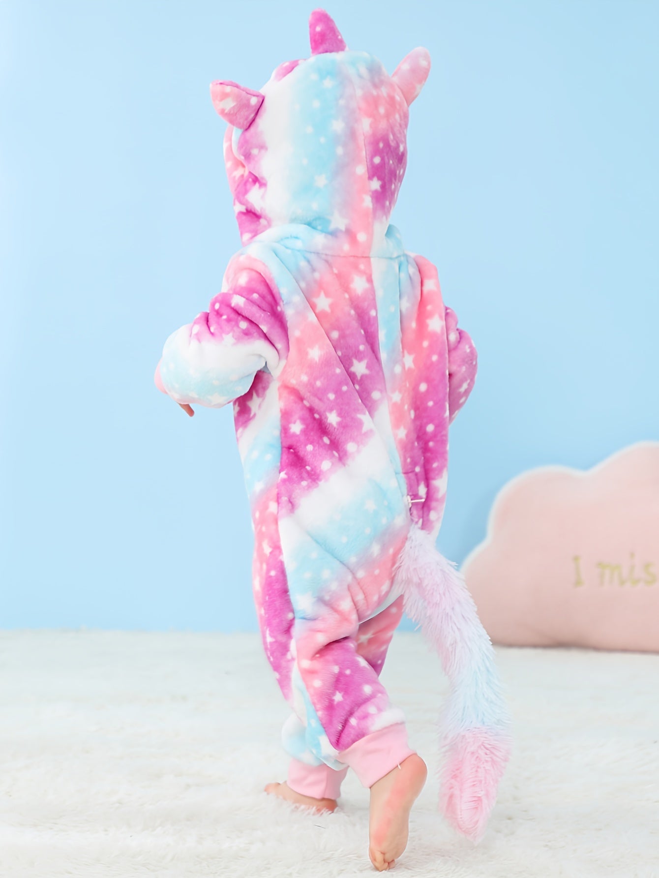 Super Cute Unisex Baby Hooded Animal Kigurumi Onesie - Image 4