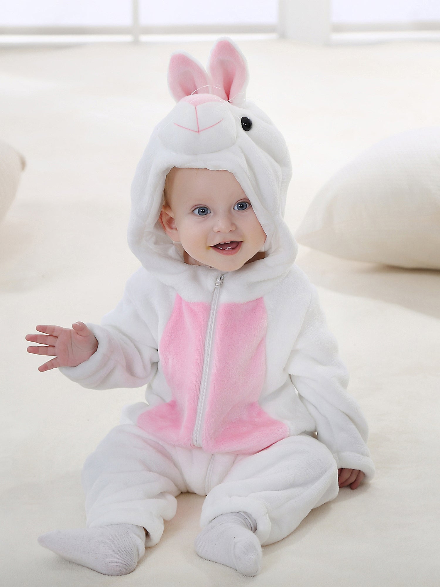 Boys Girls Casual Romper Animal Plush Kigurumi Onesie - Image 5