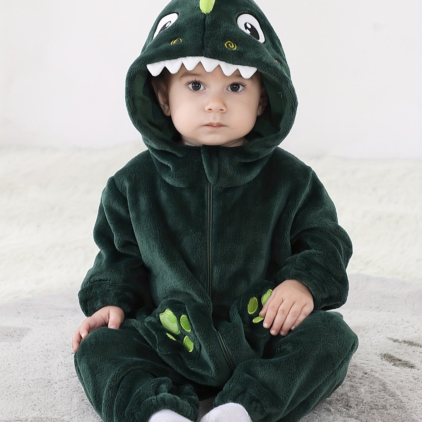 Adorable Cartoon Dinosaur Long Kigurumi Onesie - Image 3