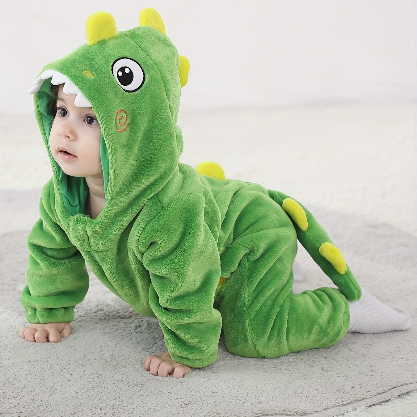 Adorable Cartoon Dinosaur Long Kigurumi Onesie - Image 2