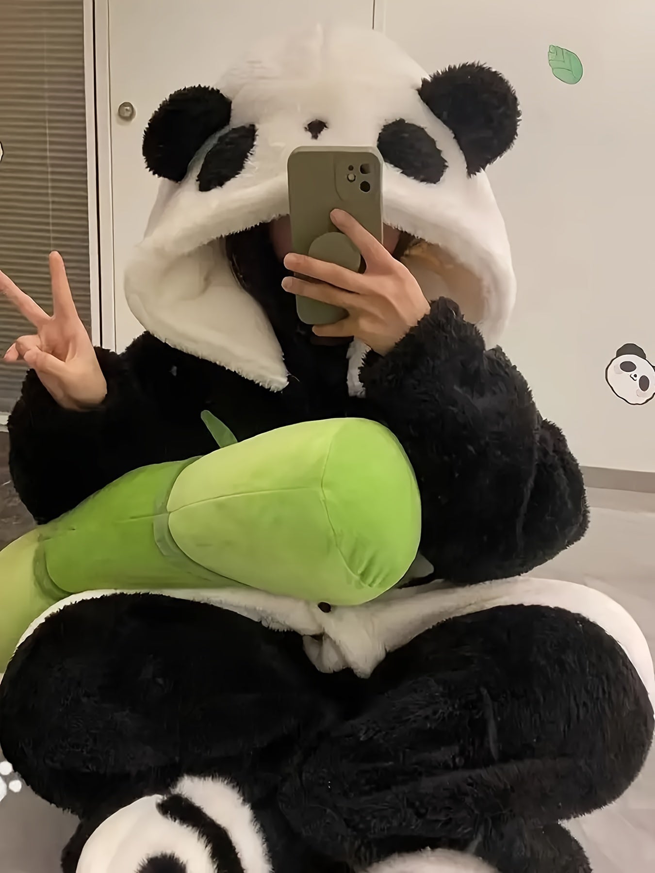 Adorable Plush Panda Kigurumi Onesie - Image 8
