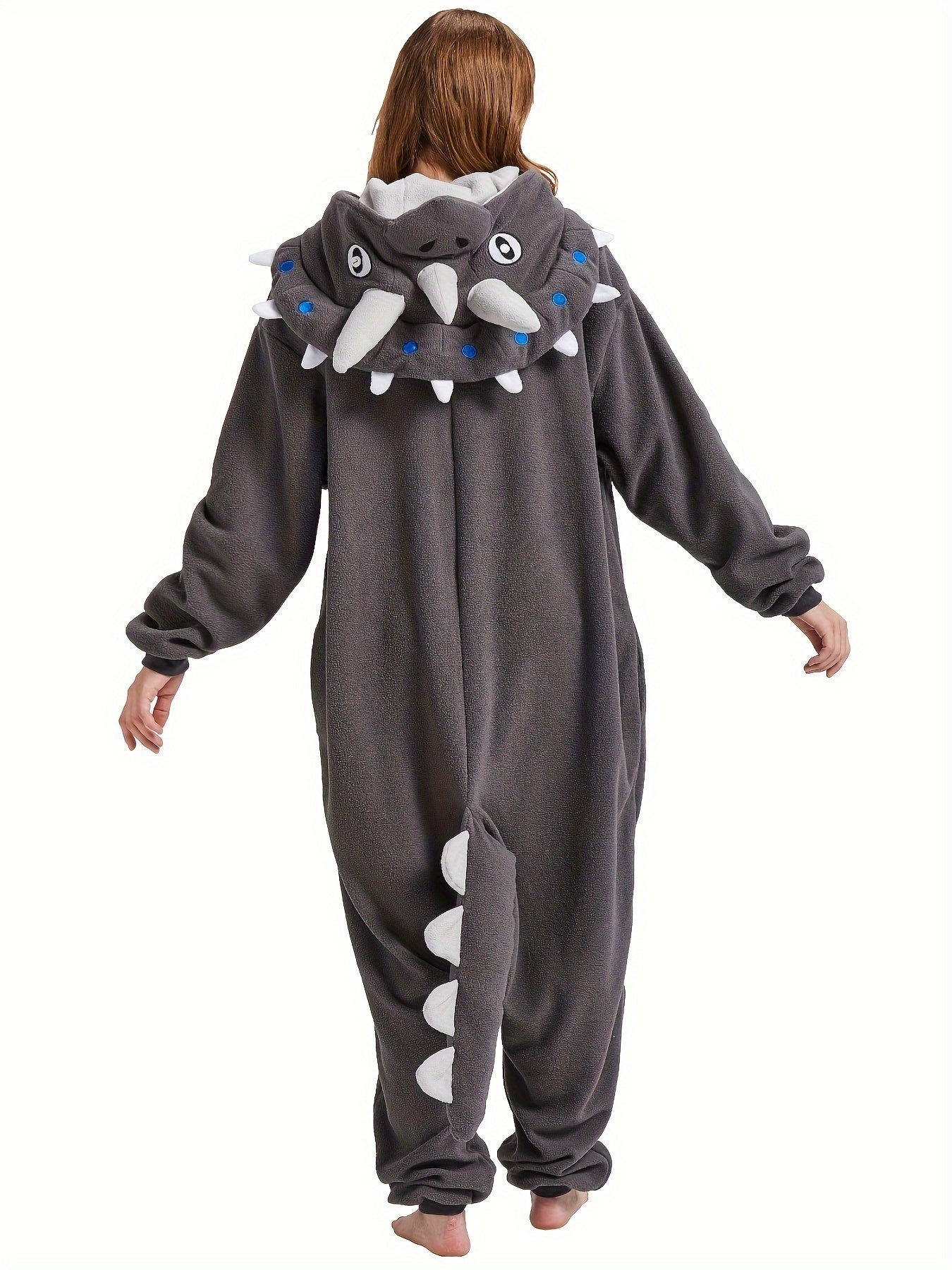 Unisex Adult Triceratops Kigurumi Onesie - Image 5