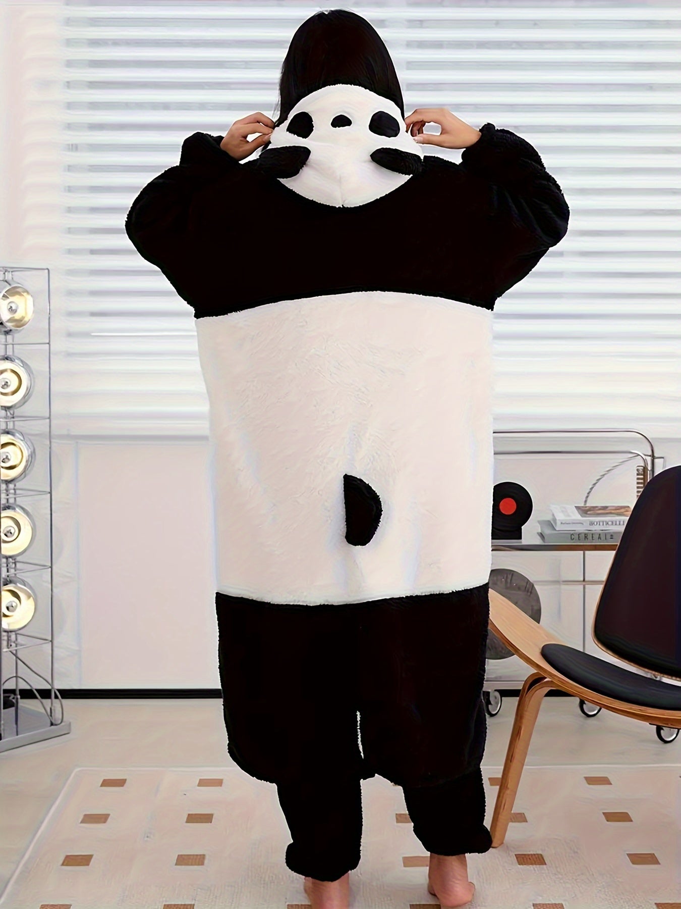Adorable Plush Panda Kigurumi Onesie - Image 5