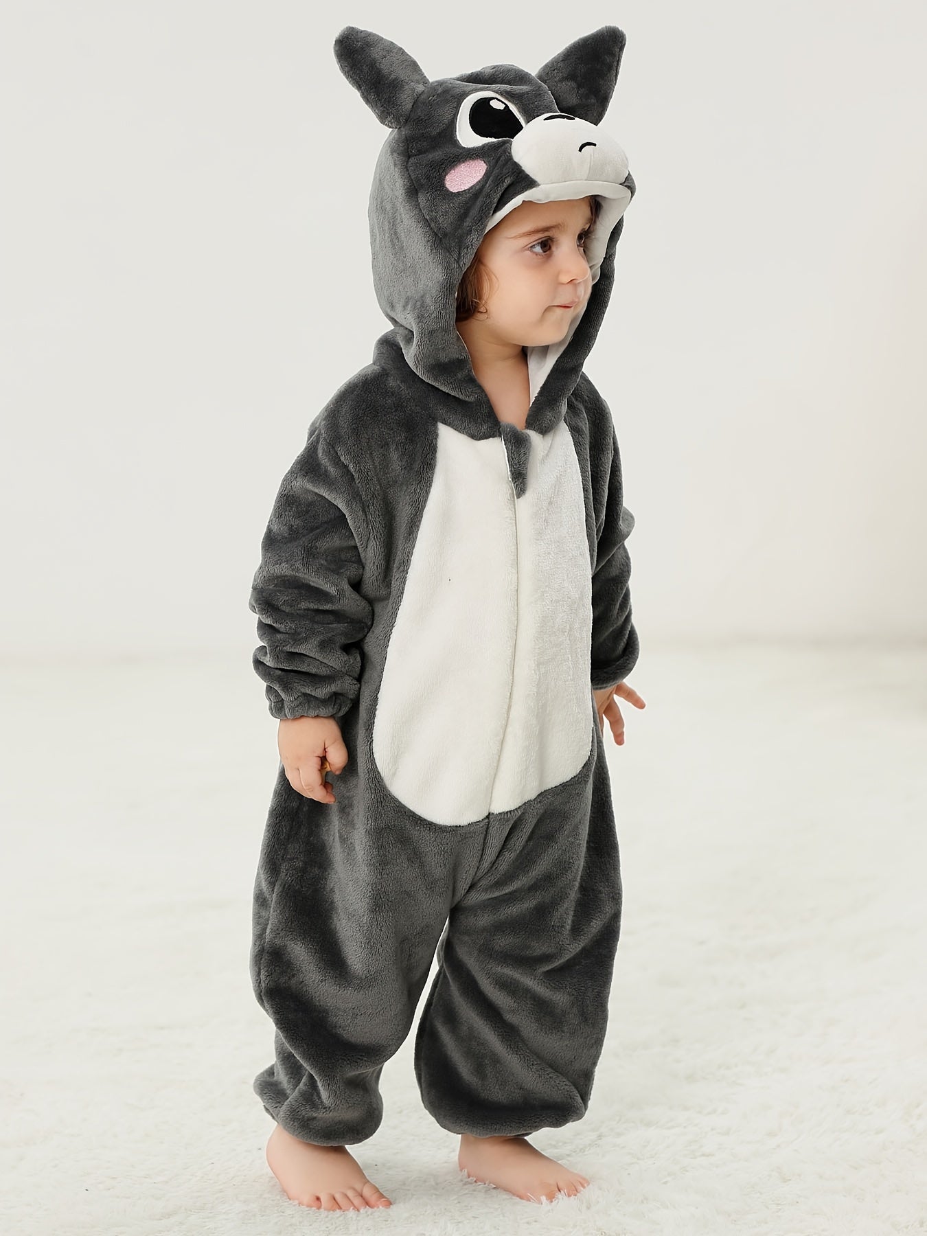 Baby Boys Cute Cartoon Raccoon Kigurumi Onesie - Image 7