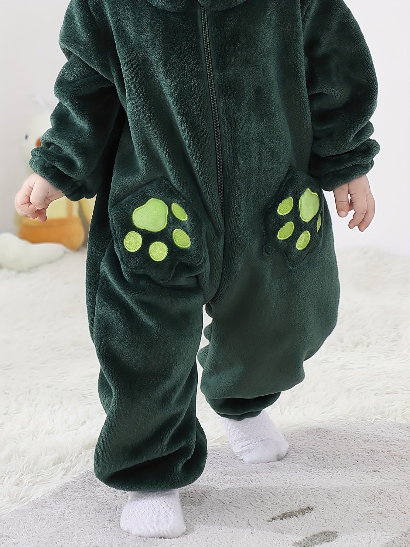 Adorable Cartoon Dinosaur Long Kigurumi Onesie - Image 10