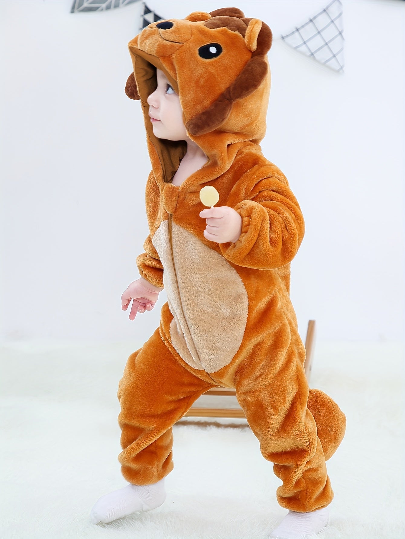 Adorable Baby Lion Kigurumi Onesie - Image 4
