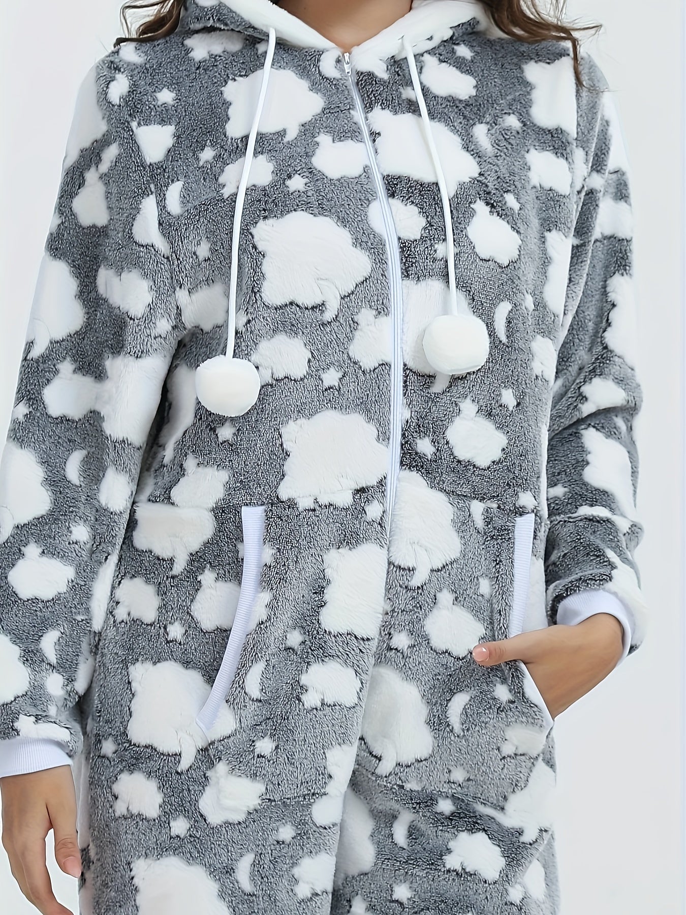 Cartoon Sheep Fuzzy Kigurumi Onesie