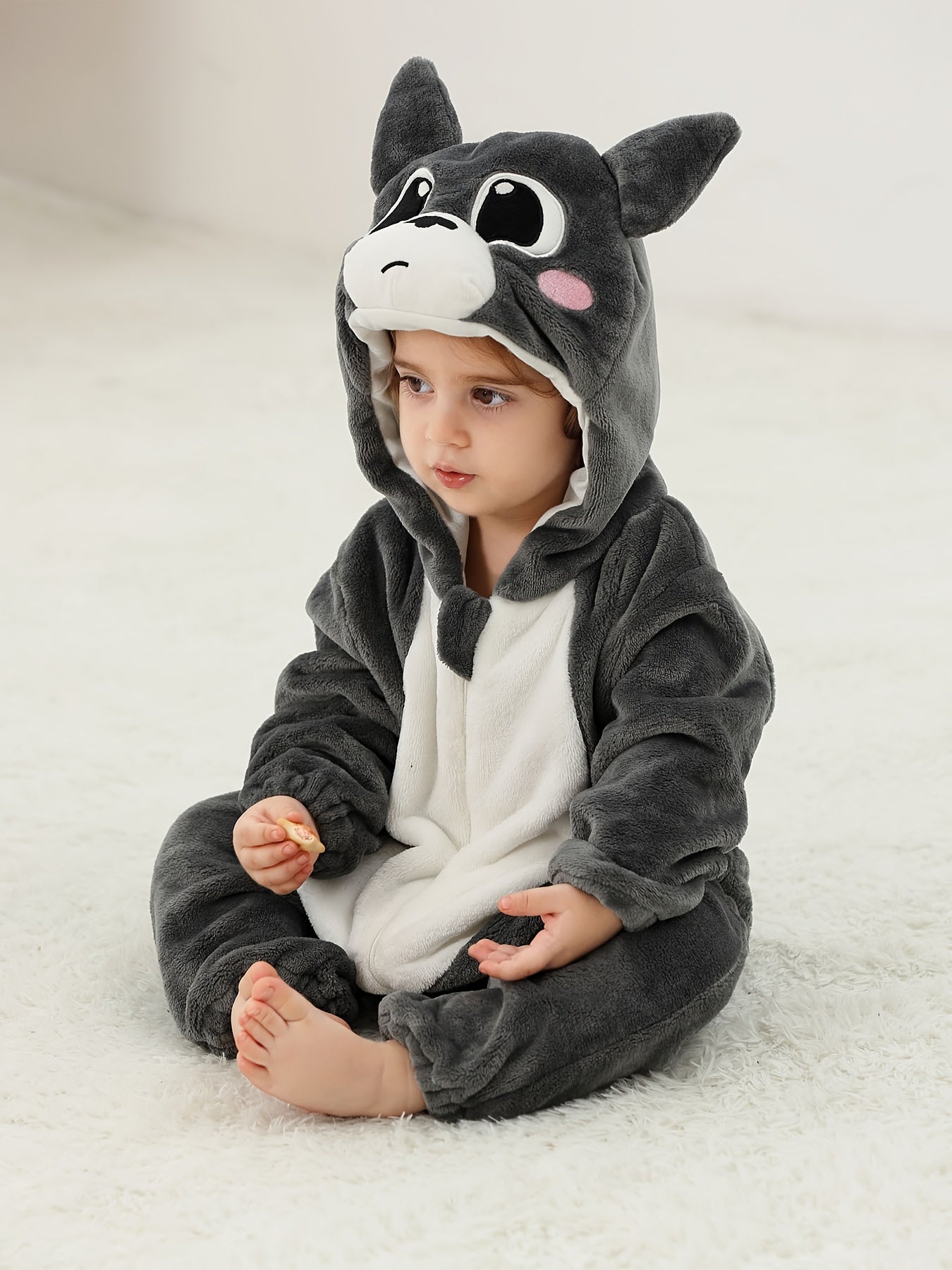 Baby Boys Cute Cartoon Raccoon Kigurumi Onesie - Image 10