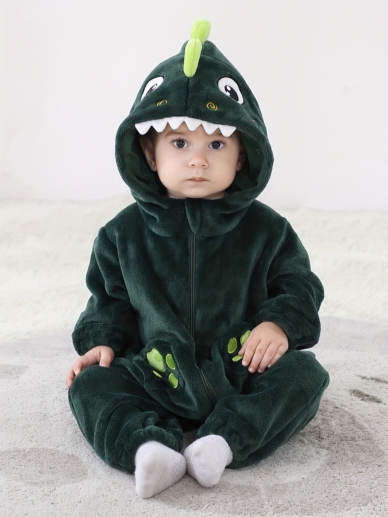 Adorable Cartoon Dinosaur Long Kigurumi Onesie - Image 7