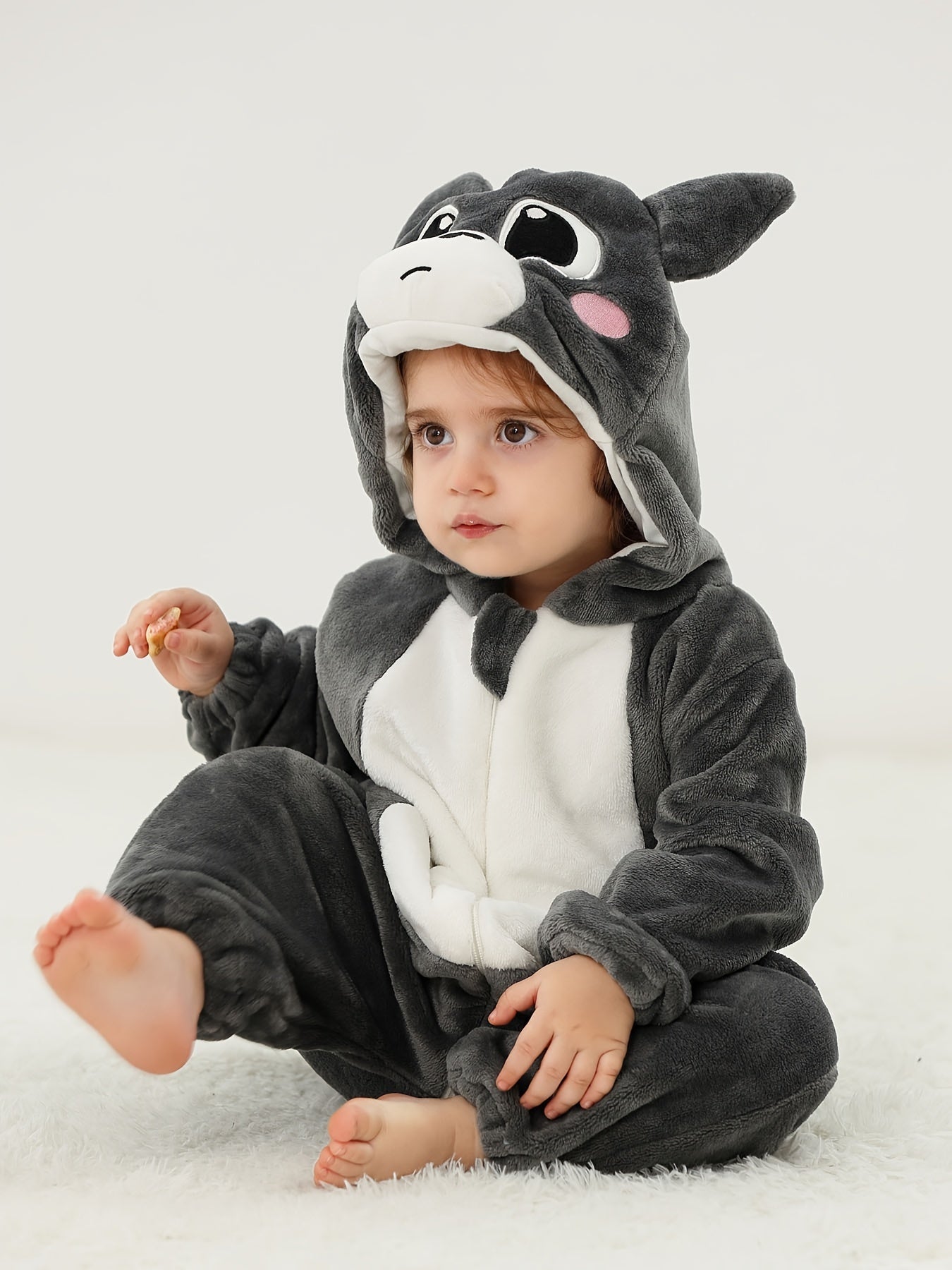 Baby Boys Cute Cartoon Raccoon Kigurumi Onesie - Image 11