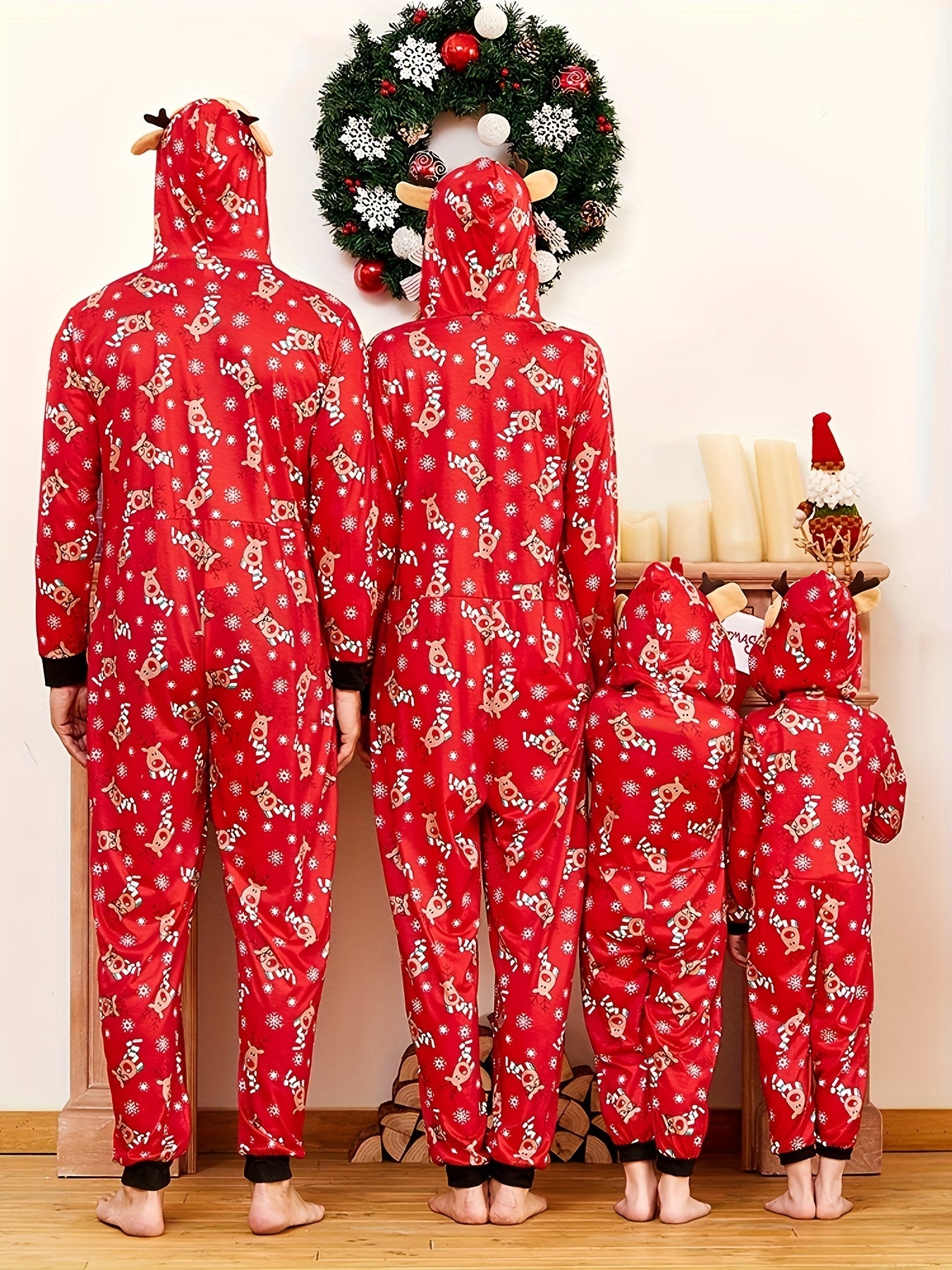 PatPat Christmas Family Matching Party Cute Kigurumi Onesie - Image 2