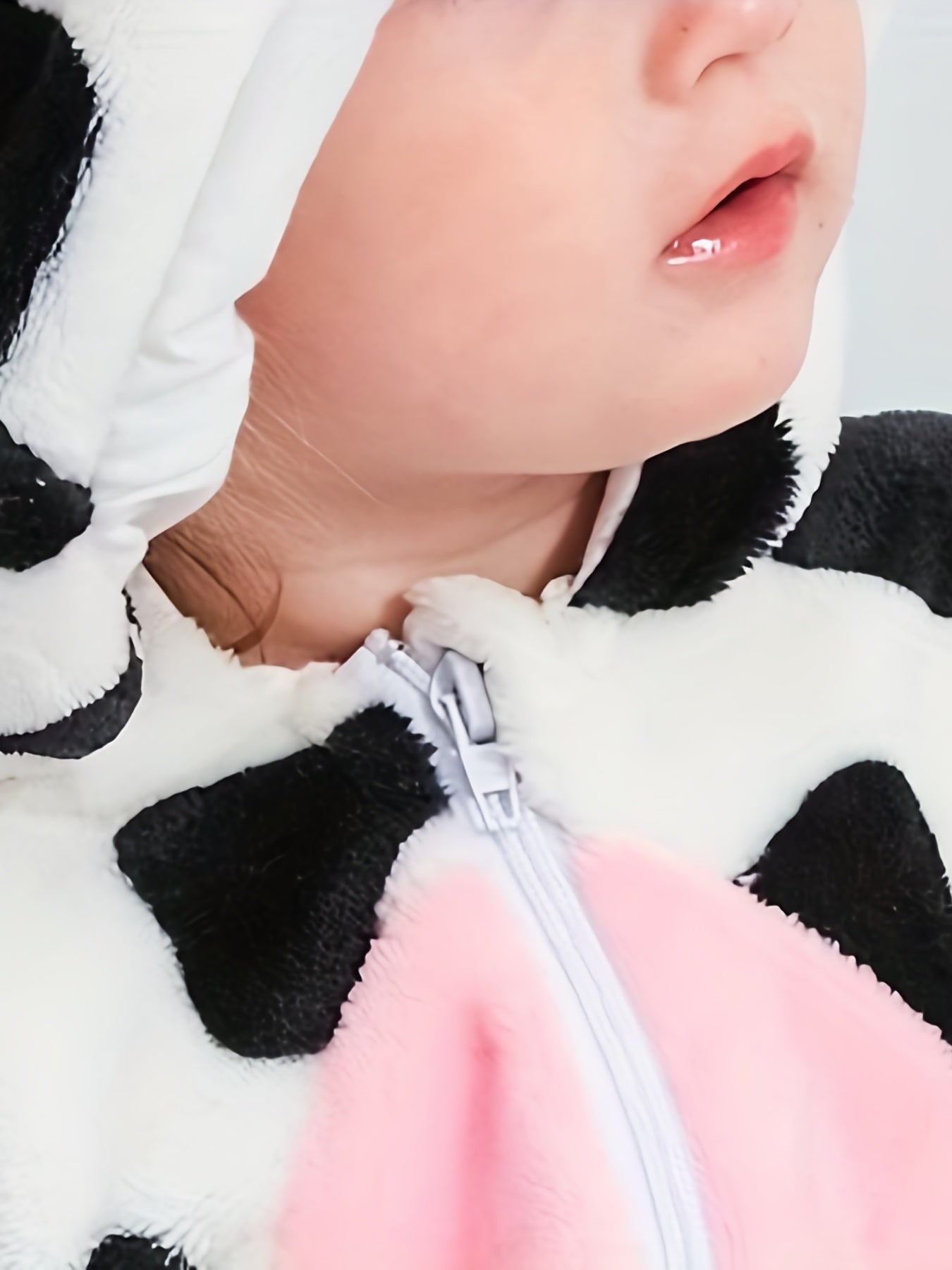 Adorable Cow Pattern Furry Kigurumi Onesie - Image 6
