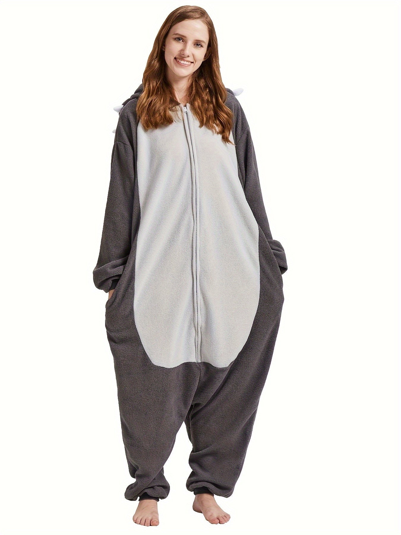 Unisex Adult Triceratops Kigurumi Onesie - Image 6