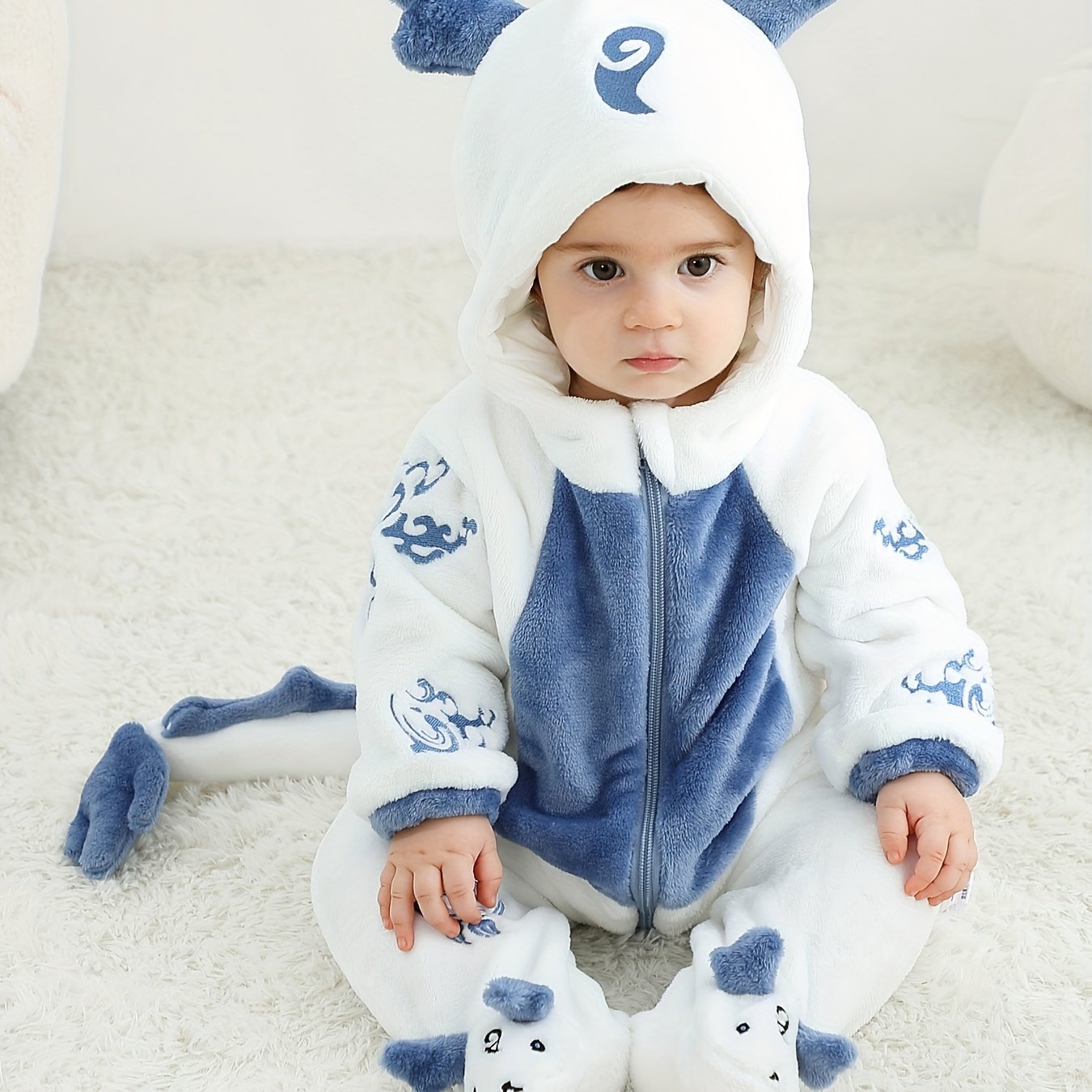 Adorable & Cozy Dragon Hooded Kigurumi Onesie - Image 3