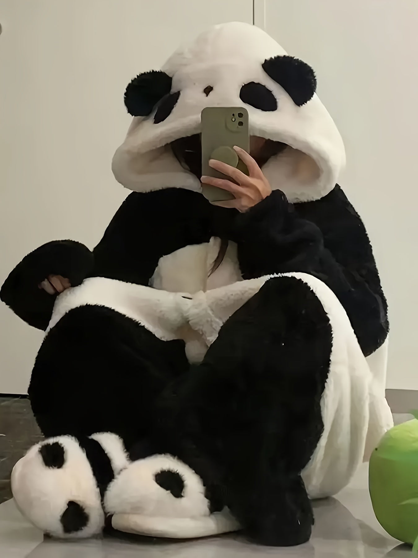 Adorable Plush Panda Kigurumi Onesie