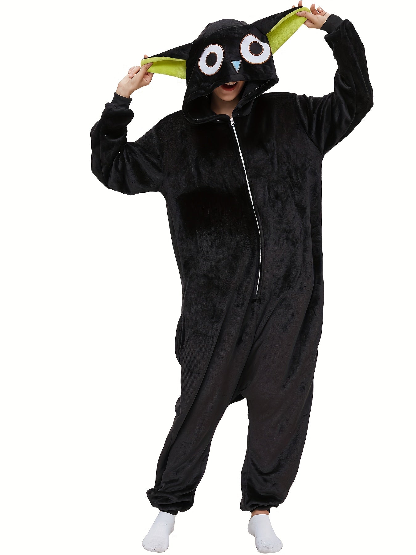 Black Cat Kigurumi Onesie - Image 5