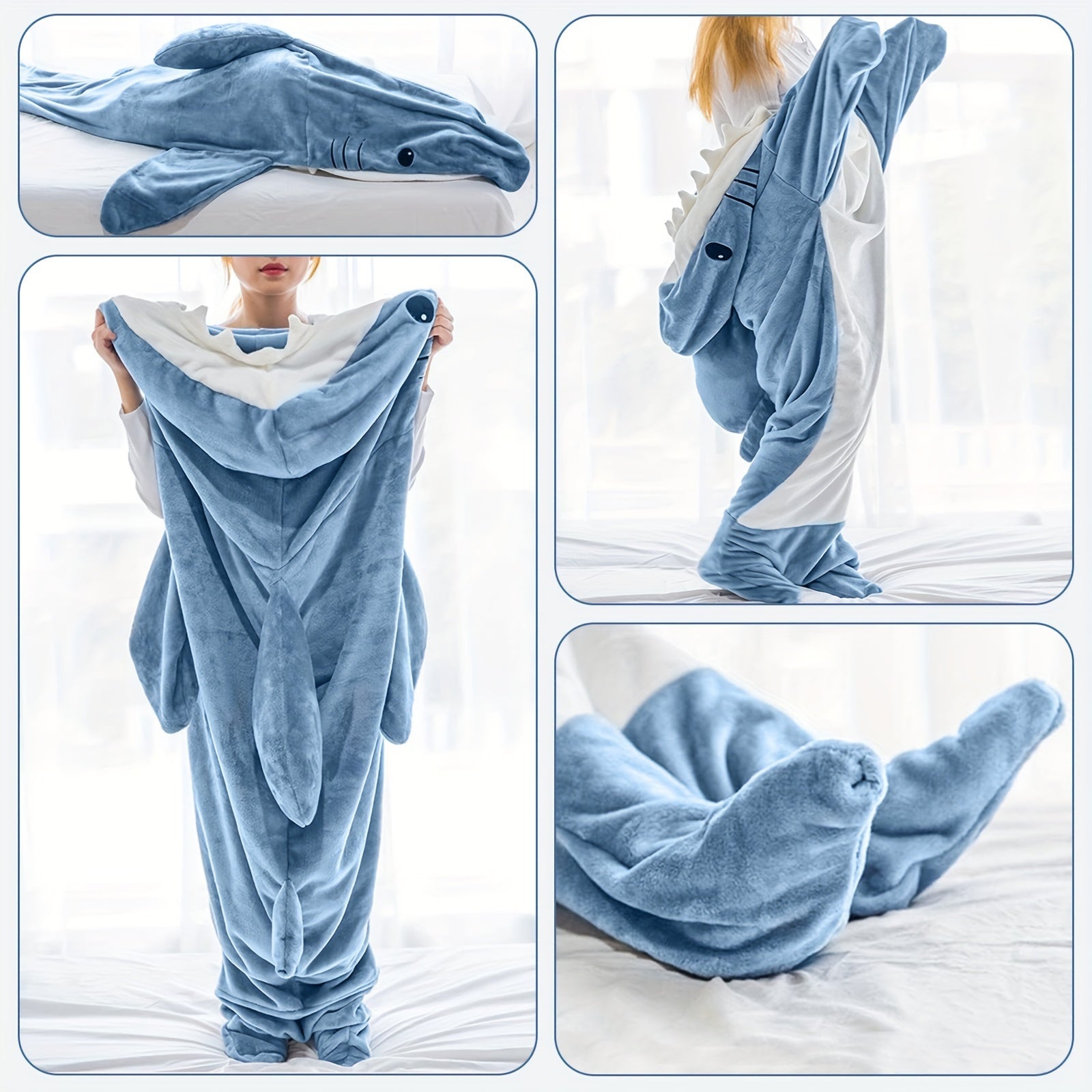 RAINBEAN Shark Blanket Kigurumi Onesie