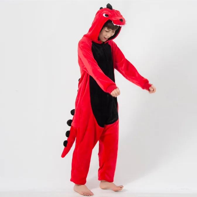 Red Tyrannosaurus Rex Kigurumi Onesie - Image 3