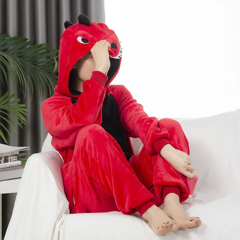 Red Tyrannosaurus Rex Kigurumi Onesie - Image 6